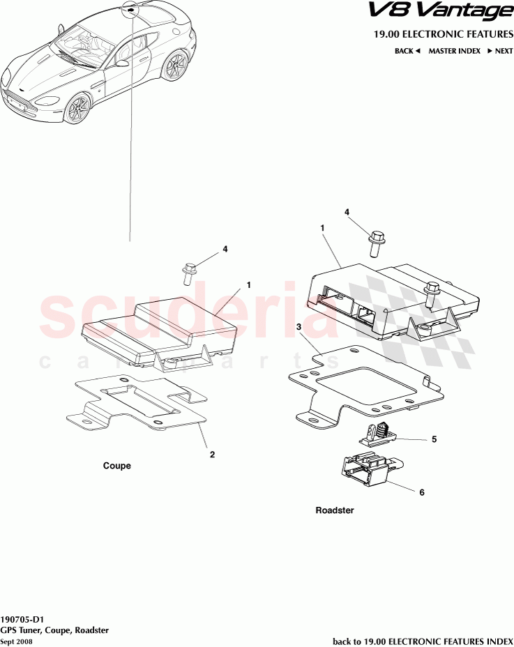 GPS Tuner (Coupe and Roadster) of Aston Martin Aston Martin V8 Vantage (upto 2016)
