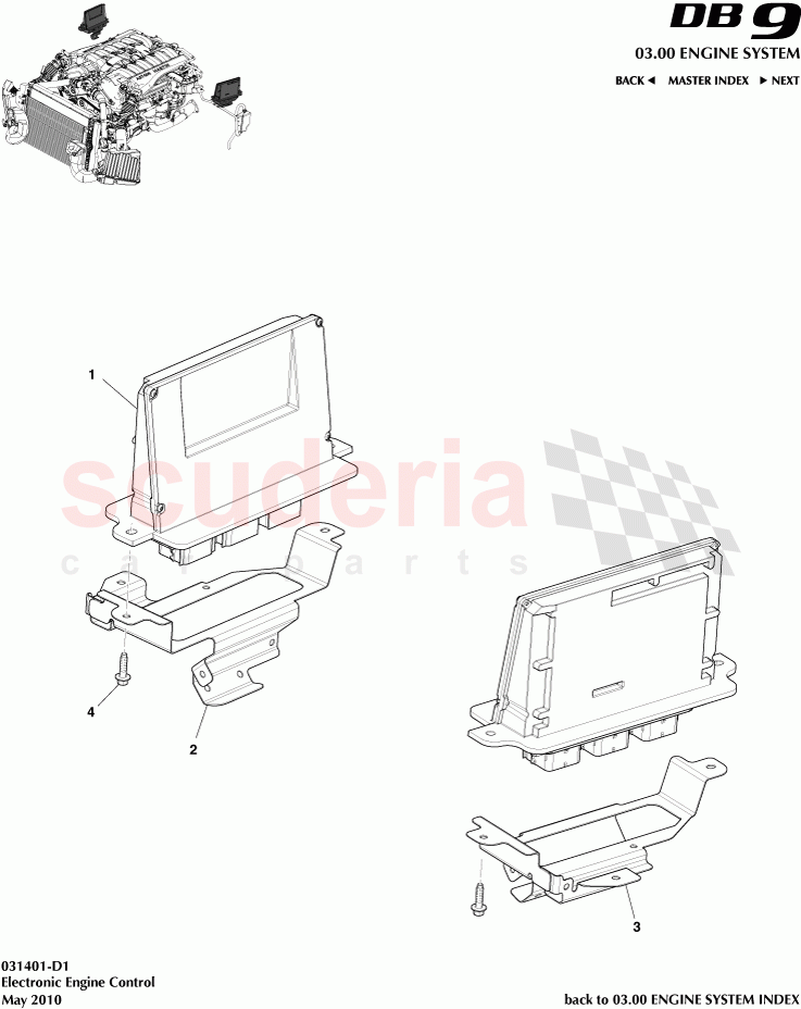 Electronic Engine Control of Aston Martin Aston Martin DB9 (2004-2012)