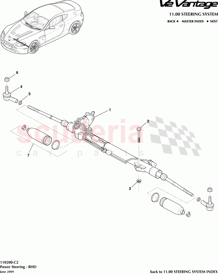 Power Steering (RHD) of Aston Martin Aston Martin V12 Vantage (upto 2016)