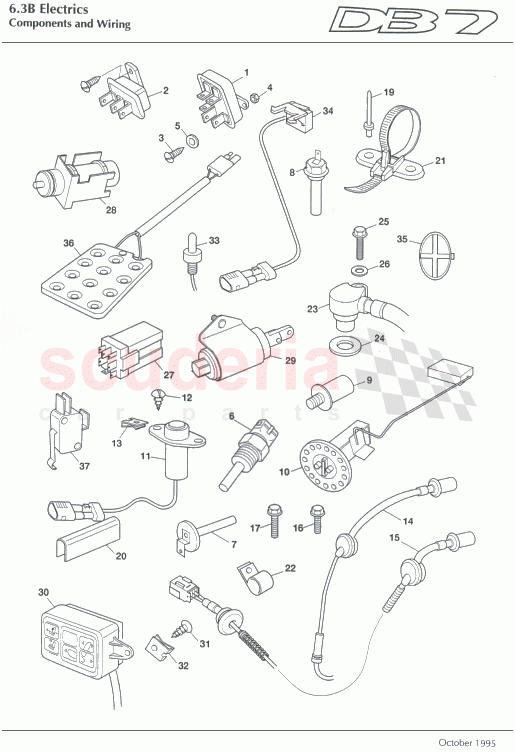 Components and Wiring 6 of Aston Martin Aston Martin DB7 (1995)