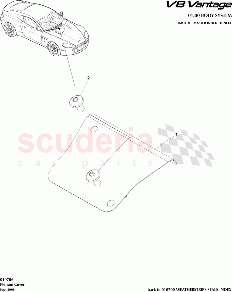 Plenum Cover of Aston Martin Aston Martin V8 Vantage (upto 2016)