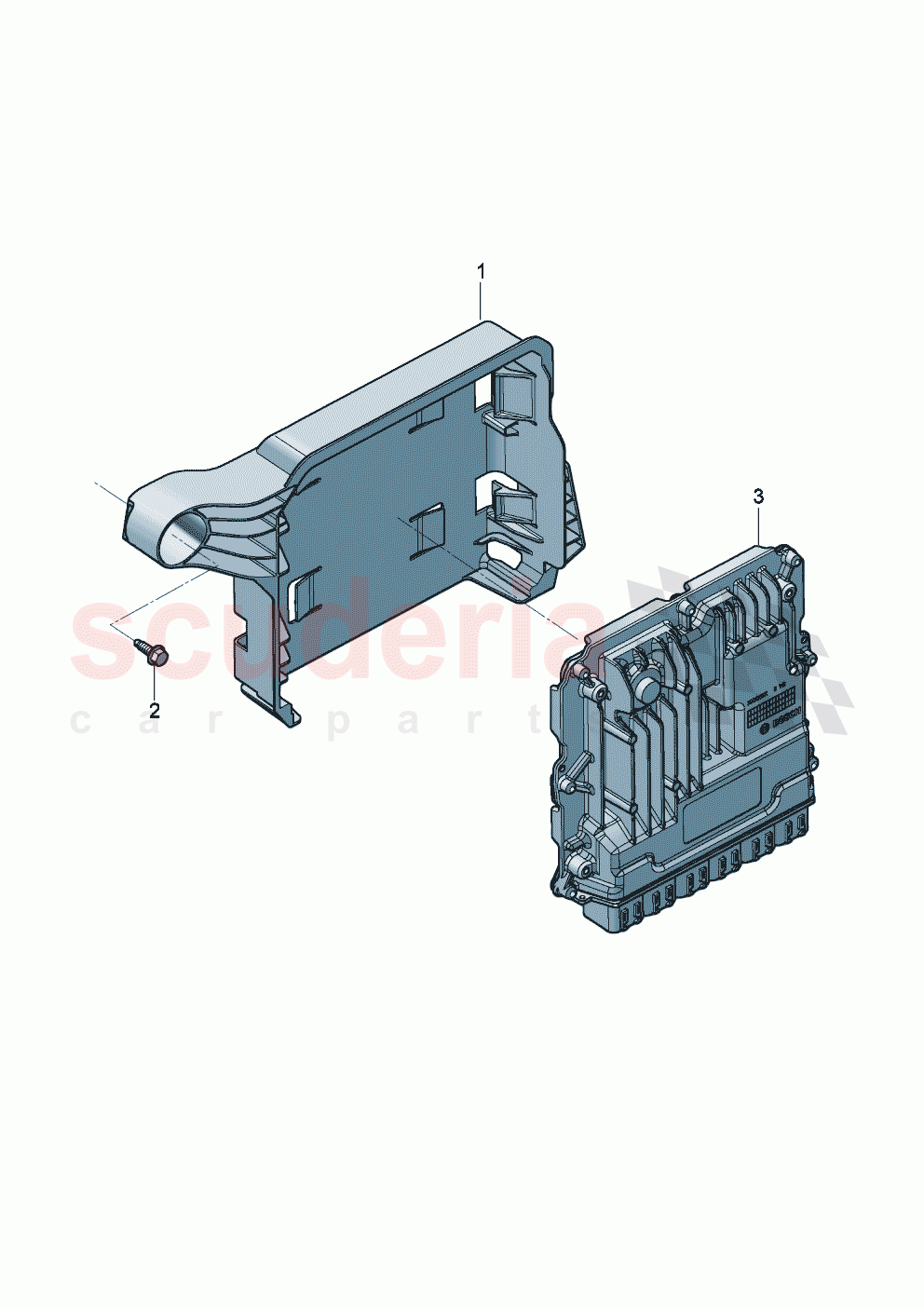 Control unit for petrol engine Retainer for control unit of Bentley Bentley New Continental Convertible (2019-2024)