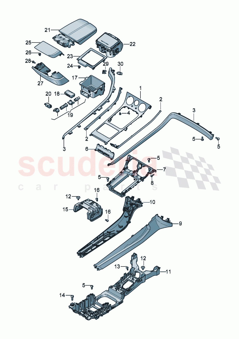 Centre console of Bentley Bentley New Continental Convertible (2019-2024)