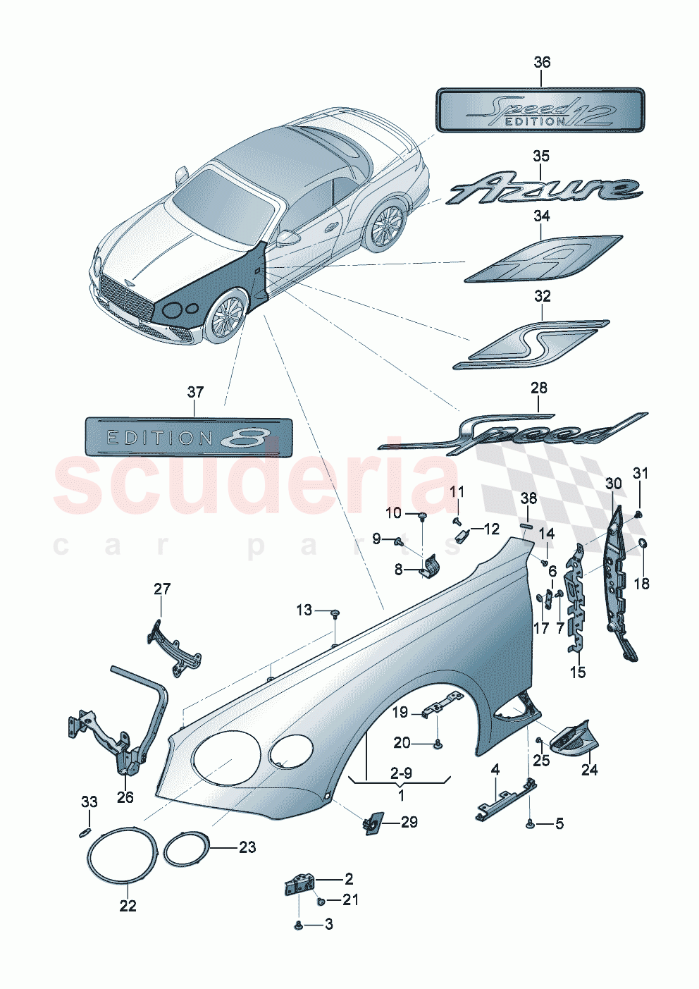 Wing D - MJ 2024>> of Bentley Bentley New Continental Convertible (2019-2024)