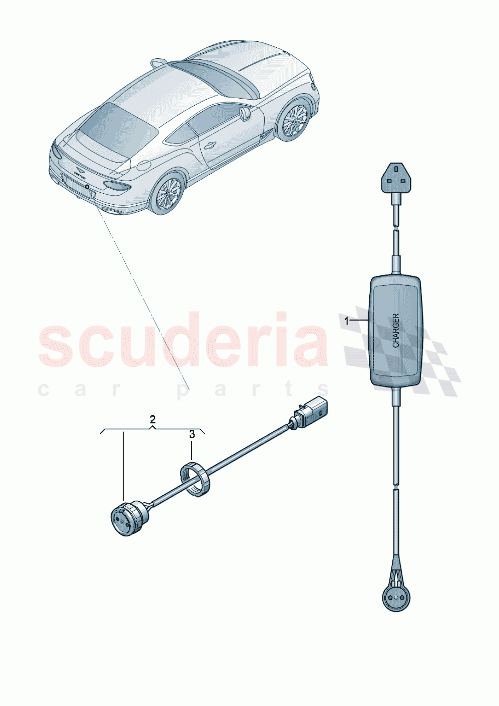Battery charger of Bentley Bentley New Continental GT (2019-2024)
