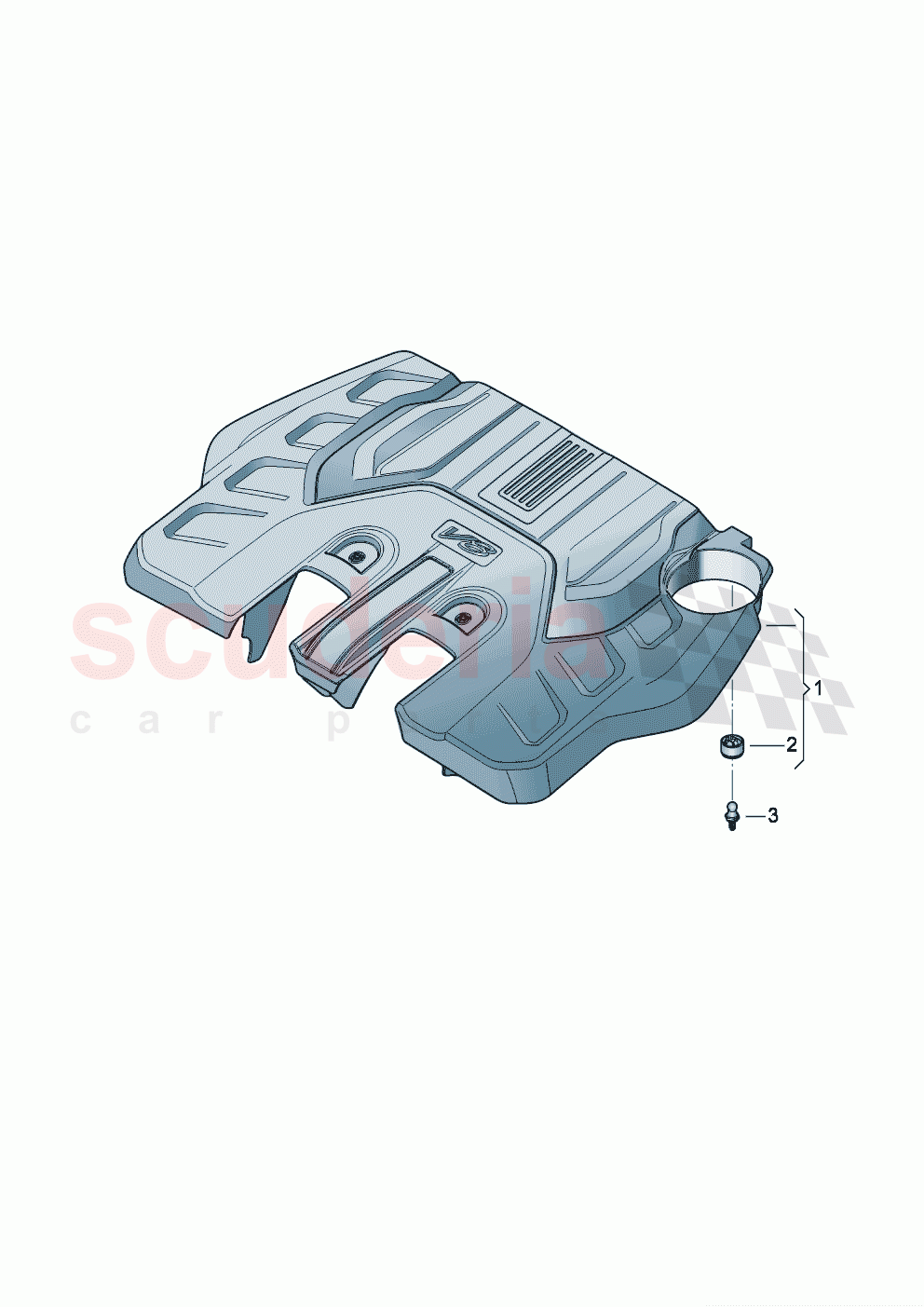 Engine cover of Bentley Bentley New Continental GT (2019-2024)