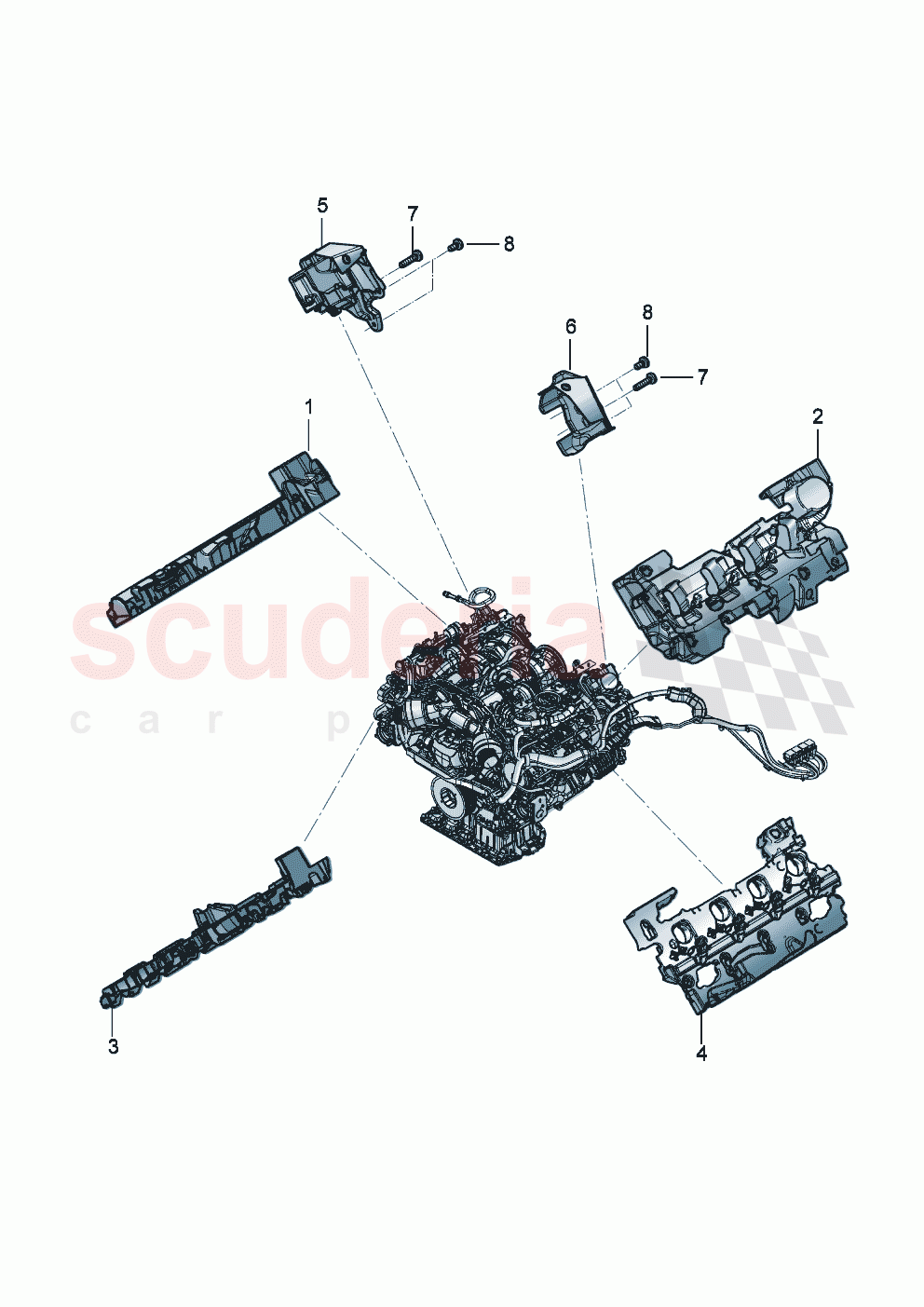 Noise insulation Protective cover Engine of Bentley Bentley New Continental GT (2019-2024)