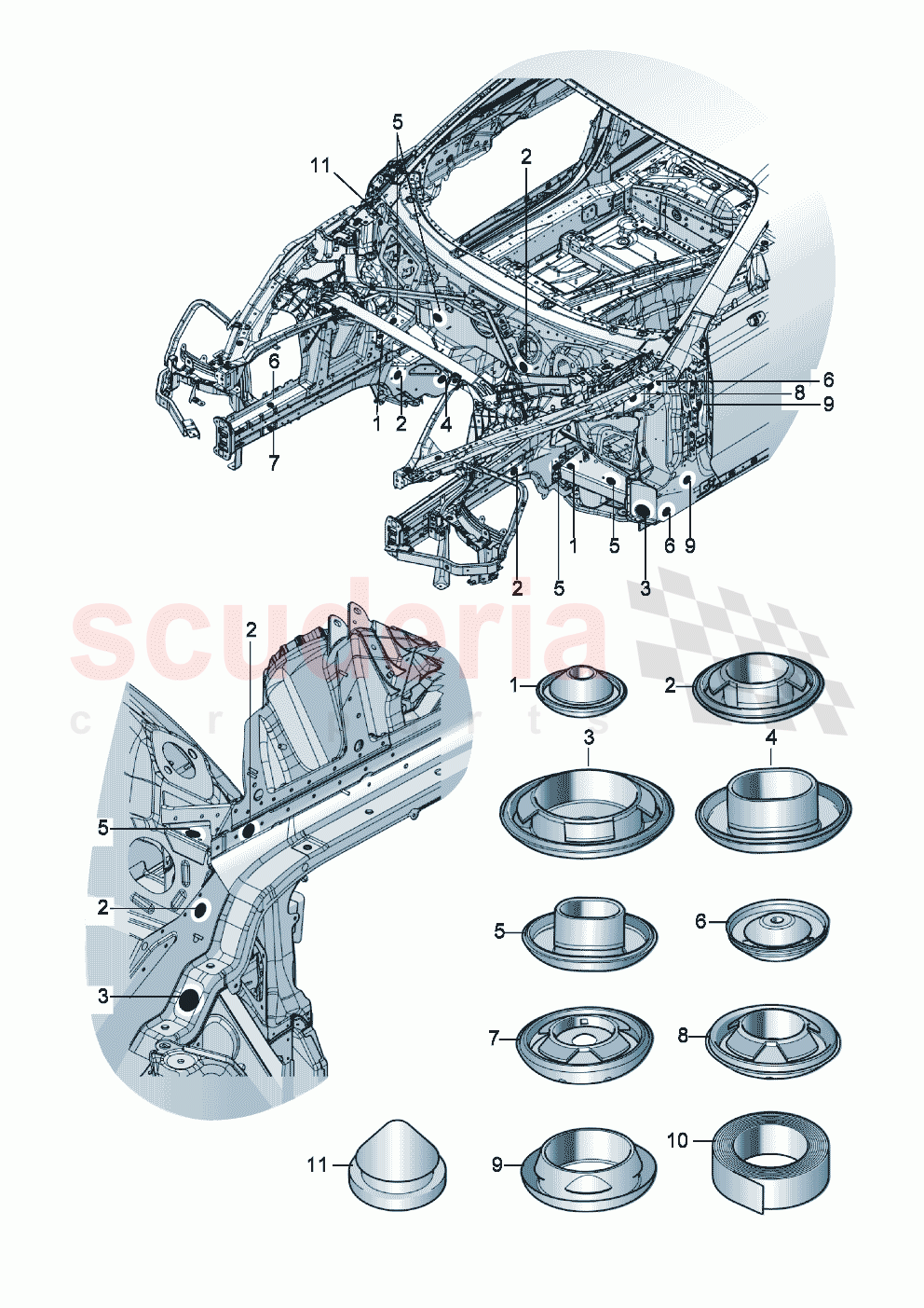 Bungs Bodywork front part of Bentley Bentley New Continental GT (2019-2024)