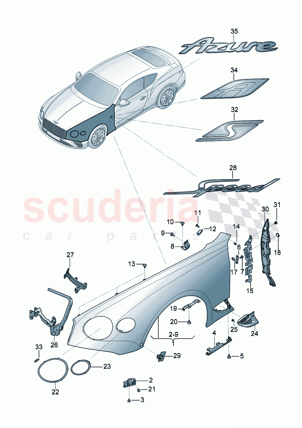 Wing D - MJ 2023>> - MJ 2024 of Bentley Bentley New Continental GT (2019-2024)