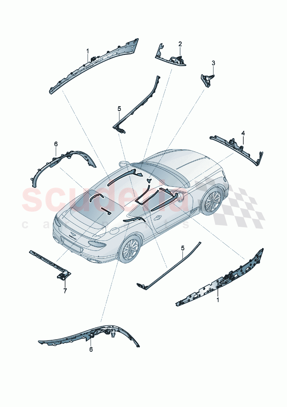 illumination in vehicle interior of Bentley Bentley New Continental GT (2019-2024)