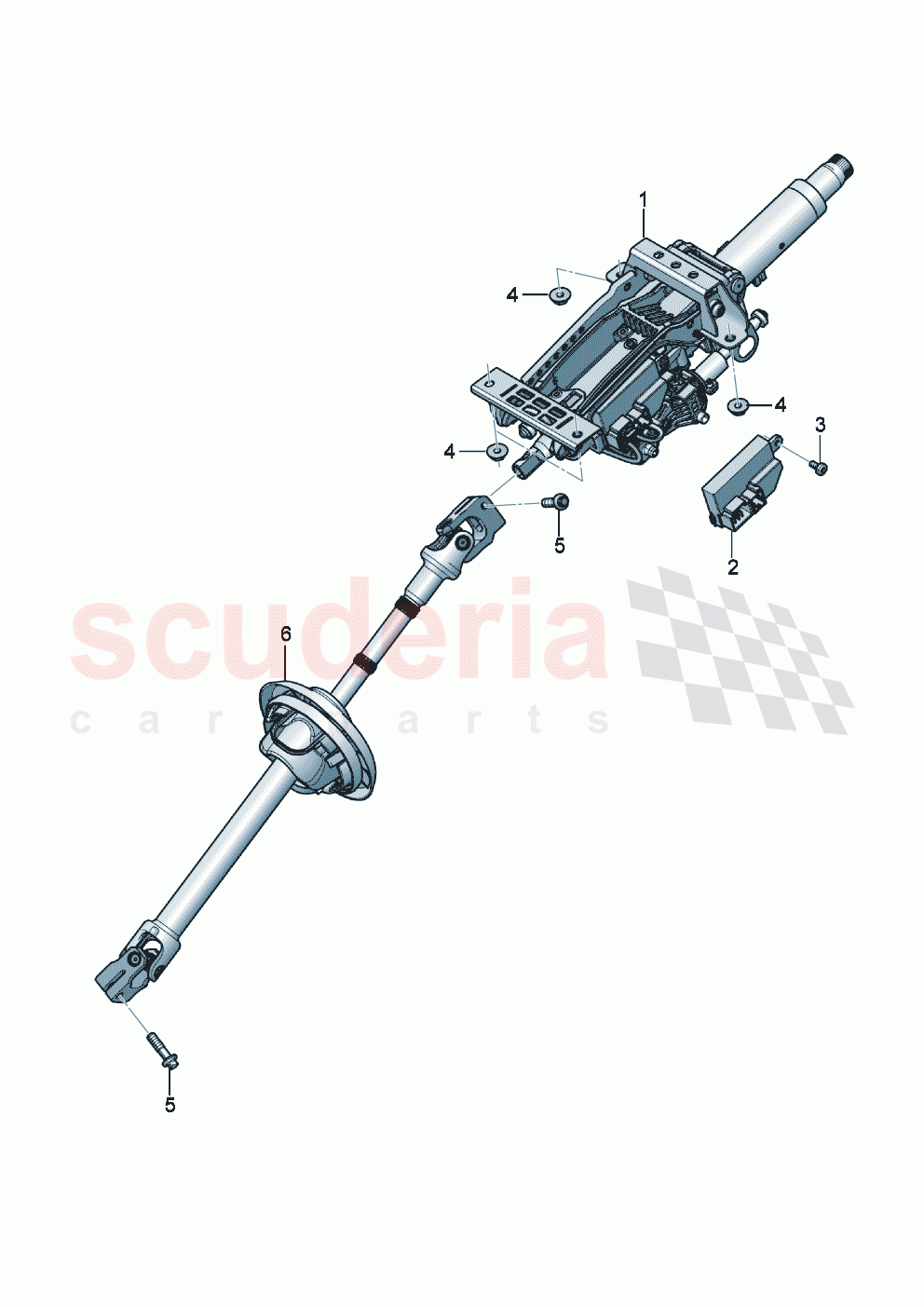 Steering column of Bentley Bentley New Continental GT (2019-2024)