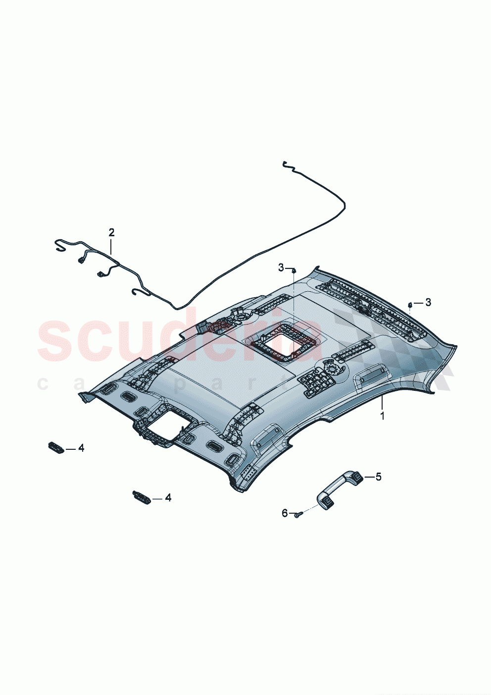 Moulded headliner D >> - MJ 2022 of Bentley Bentley New Flying Spur (2020-2024)