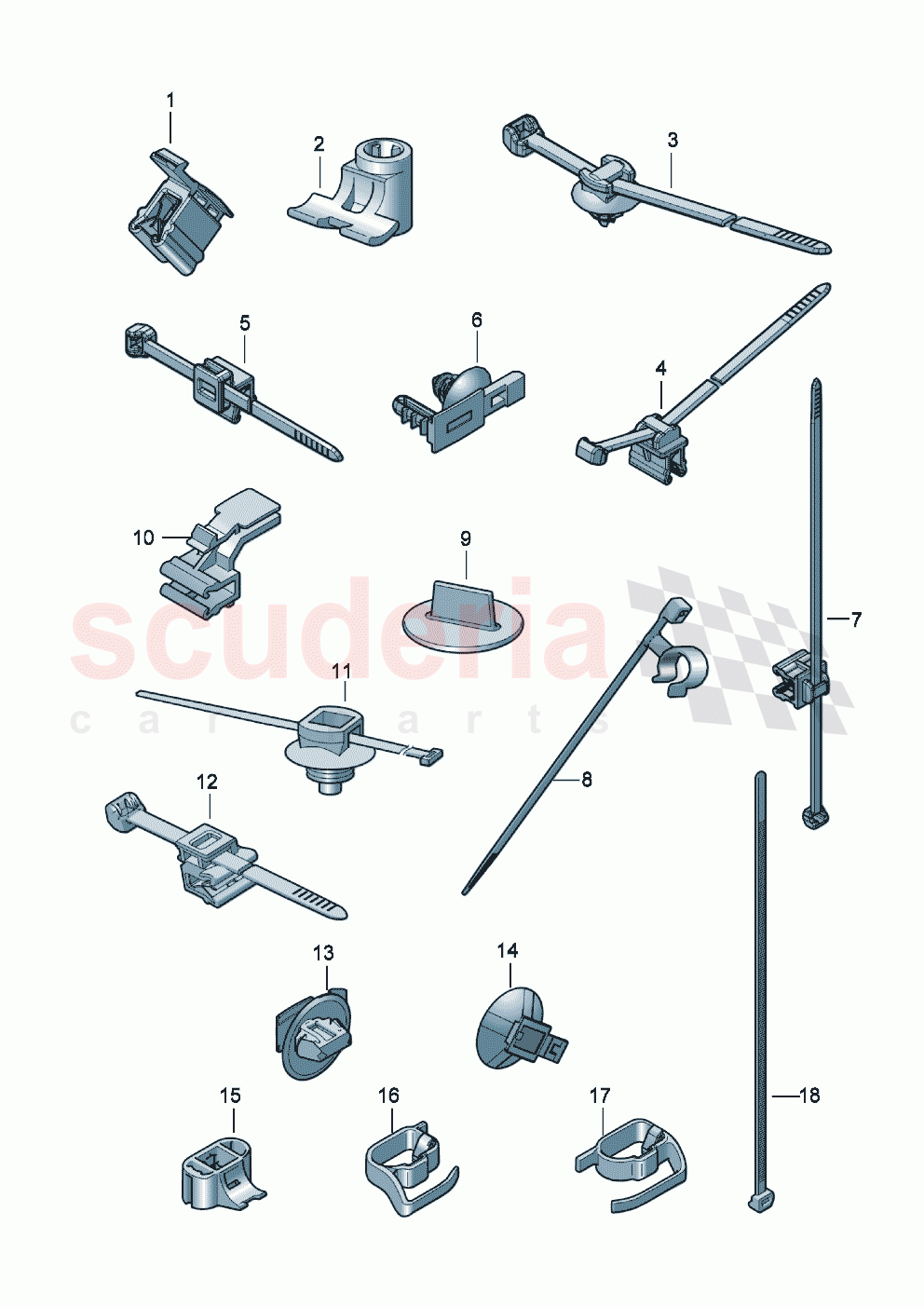 Cable holder of Bentley Bentley New Flying Spur (2020-2024)