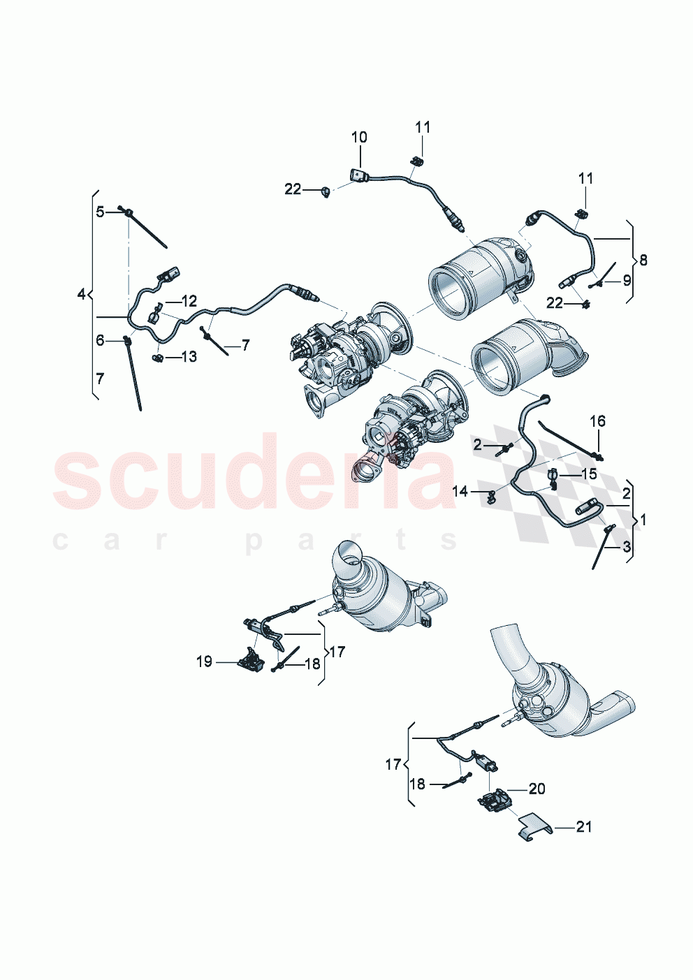 Lambda probe Holder for lambda probe Exhaust gas temperature sender of Bentley Bentley New Continental Convertible (2025-2026)