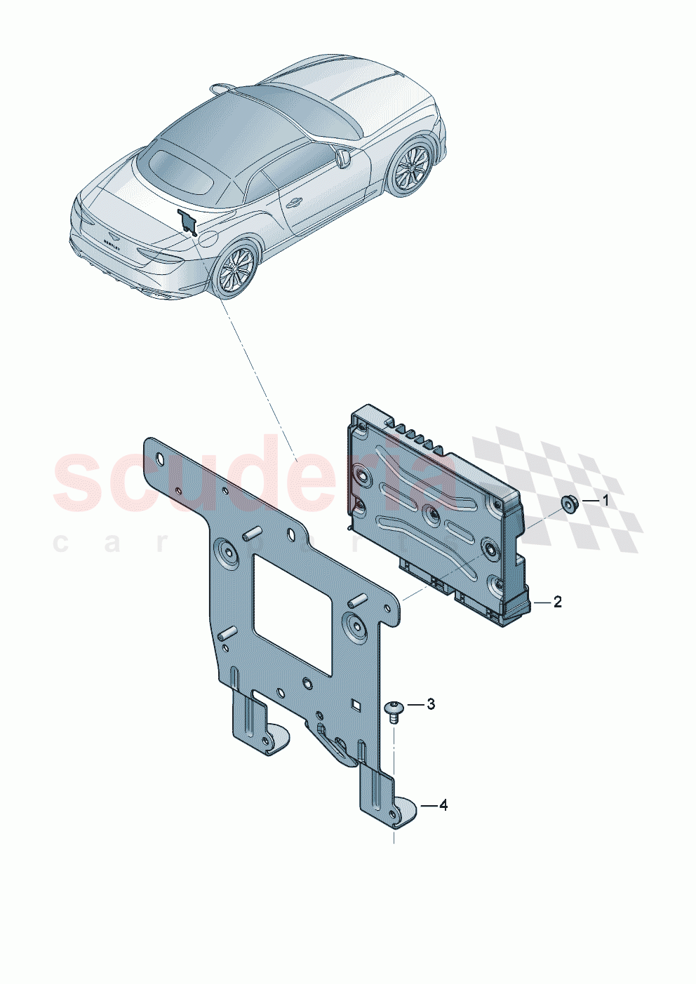 Diagnosis interface for data bus (Gateway) of Bentley Bentley New Continental Convertible (2025-2026)