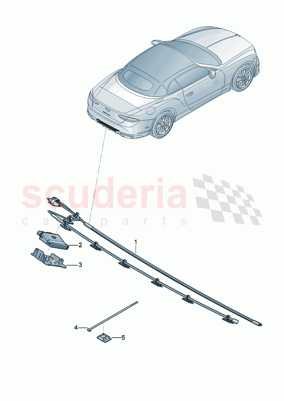 for vehicles with sensor- controlled opening of boot lid of Bentley Bentley New Continental Convertible (2025-2026)
