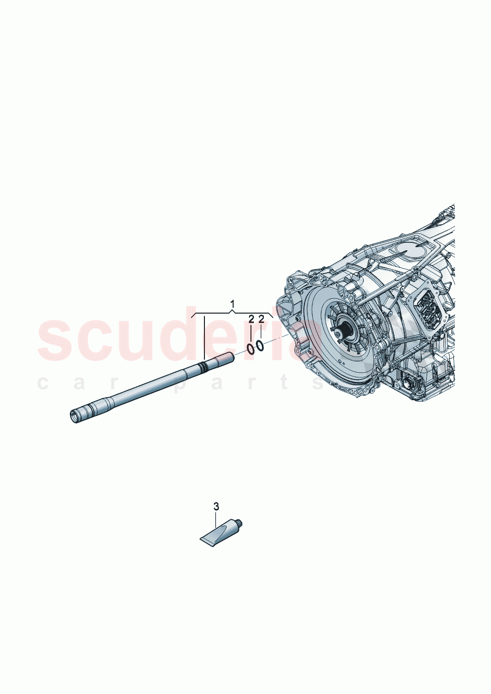 Hollow output shaft for front axle differential of Bentley Bentley New Continental Convertible (2025-2026)