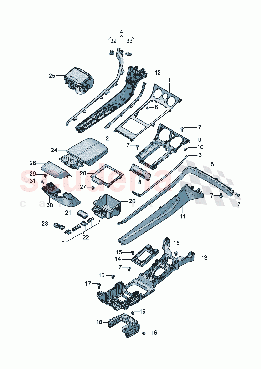 Centre console of Bentley Bentley New Continental GT (2025-2026)