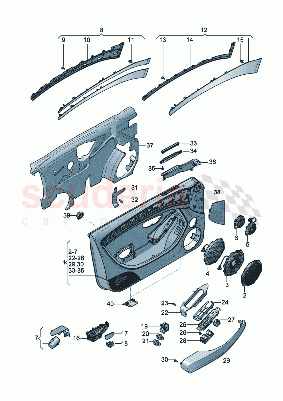 door panel of Bentley Bentley New Continental GT (2025-2026)