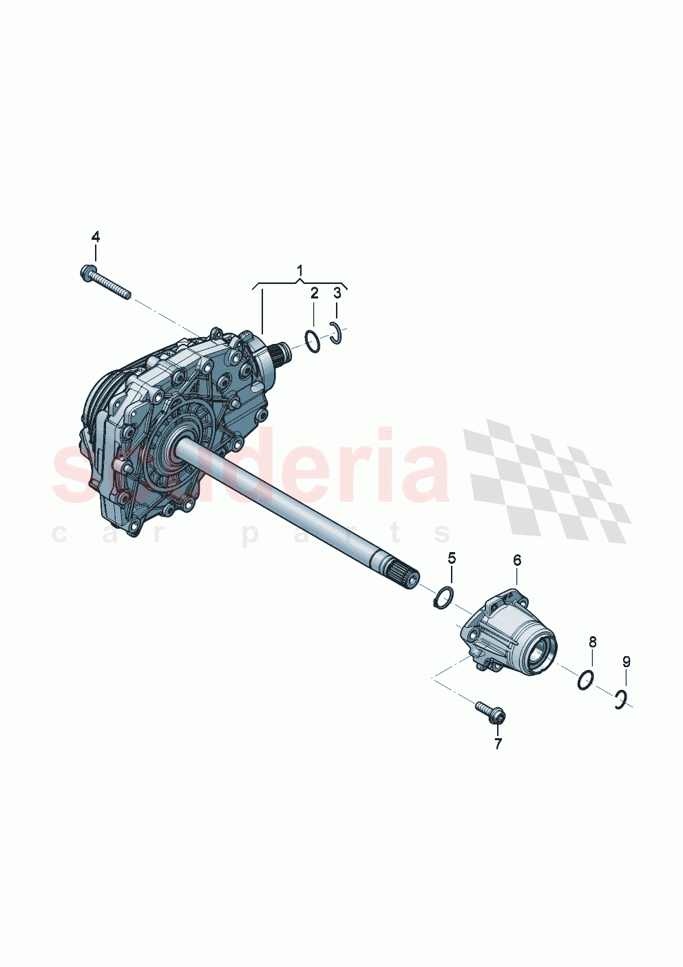 Front axle differential of Bentley Bentley New Continental GT (2025-2026)