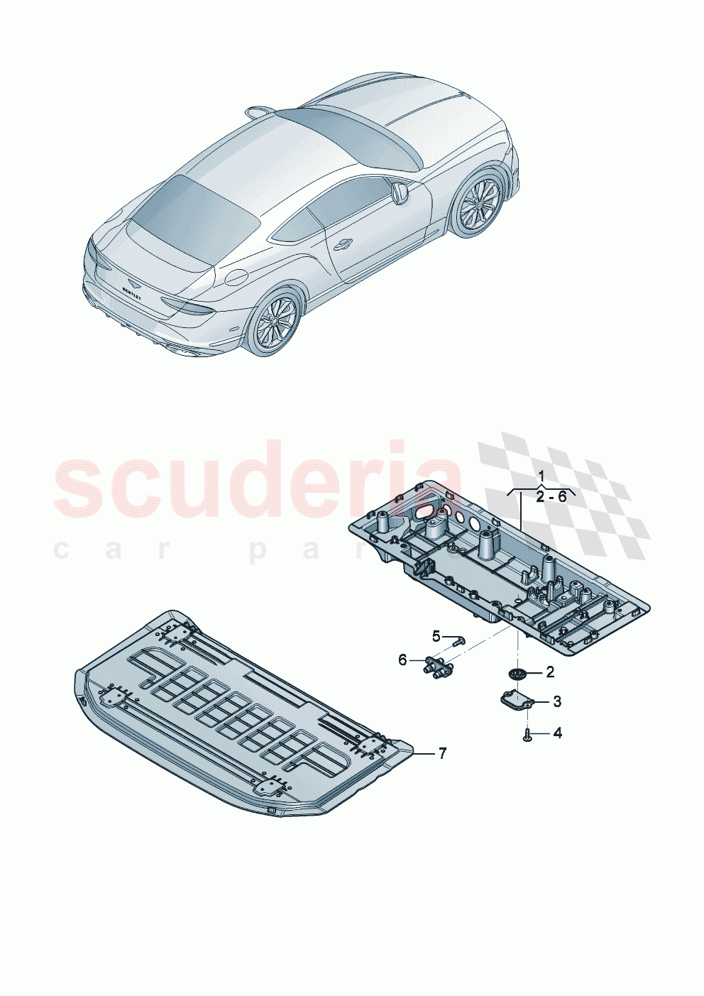 Luggage compartment floor of Bentley Bentley New Continental GT (2025-2026)