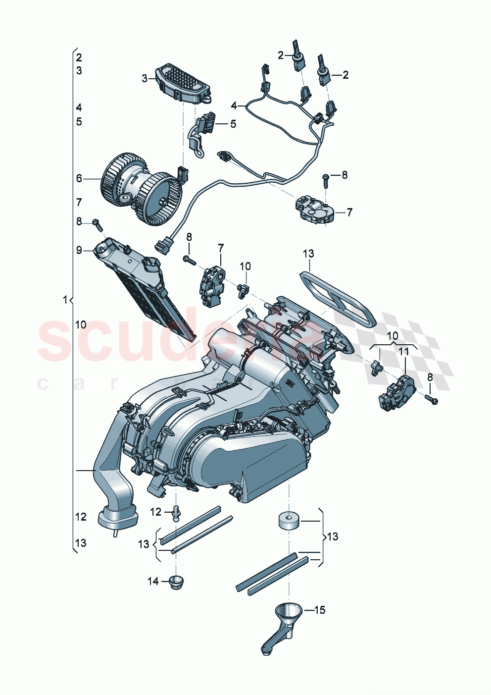 Air conditioning for vehicles with air conditioner for rear of Bentley Bentley New Flying Spur (2025-2026)