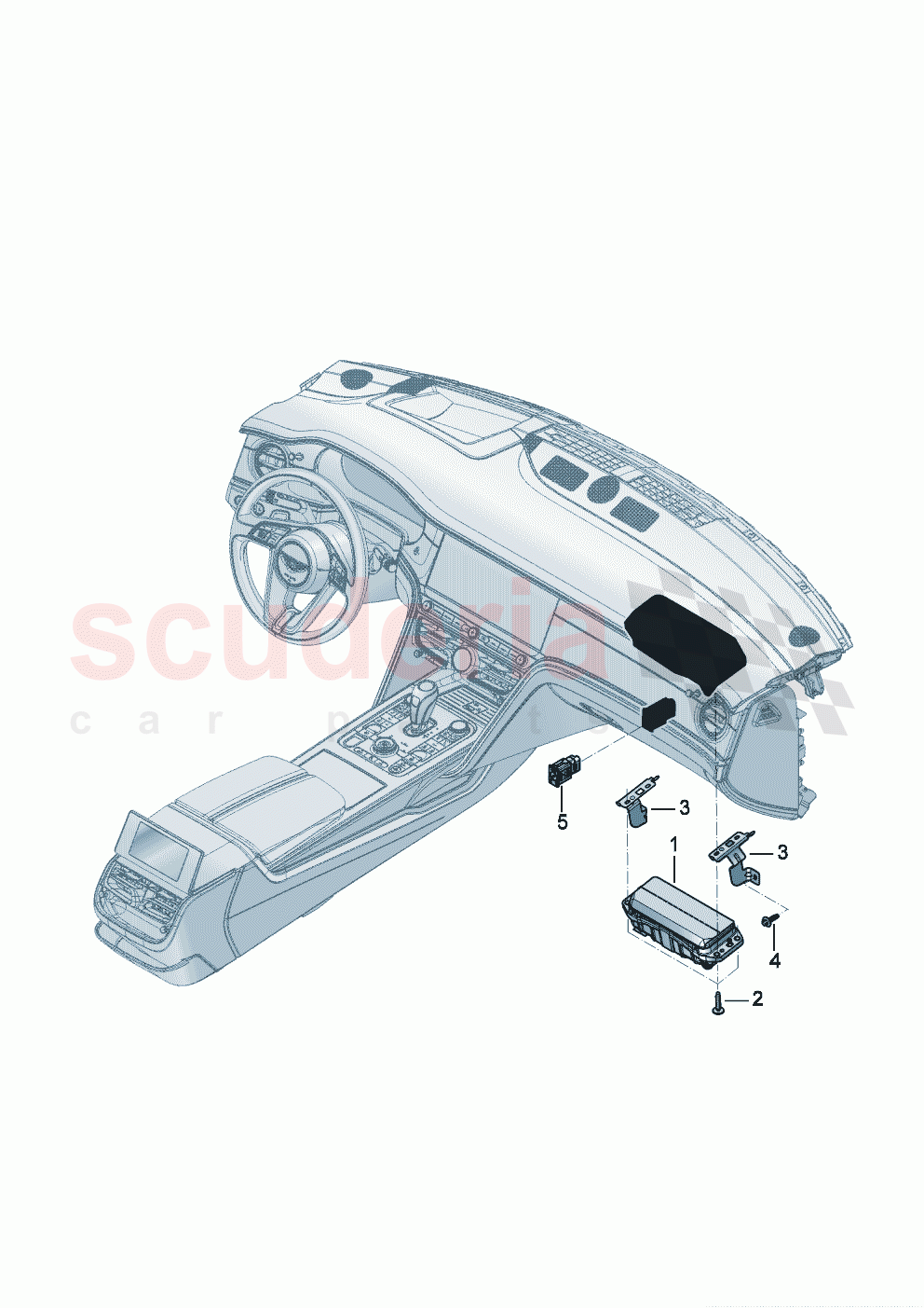 Passenger airbag unit of Bentley Bentley New Flying Spur (2025-2026)