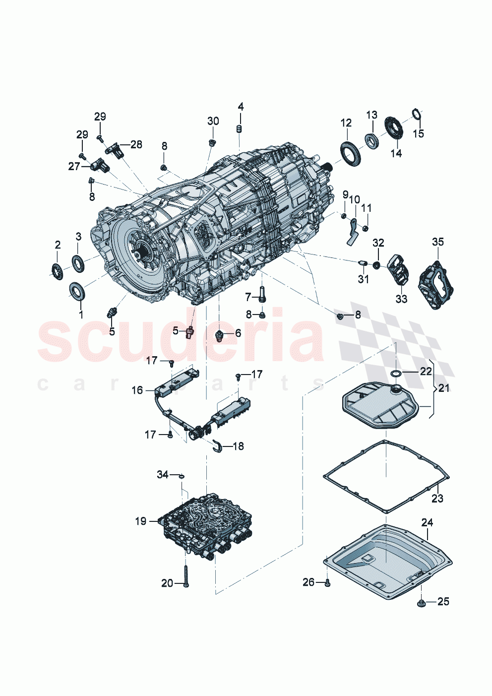 8-speed dual clutch gearbox Repair part of Bentley Bentley New Flying Spur (2025-2026)