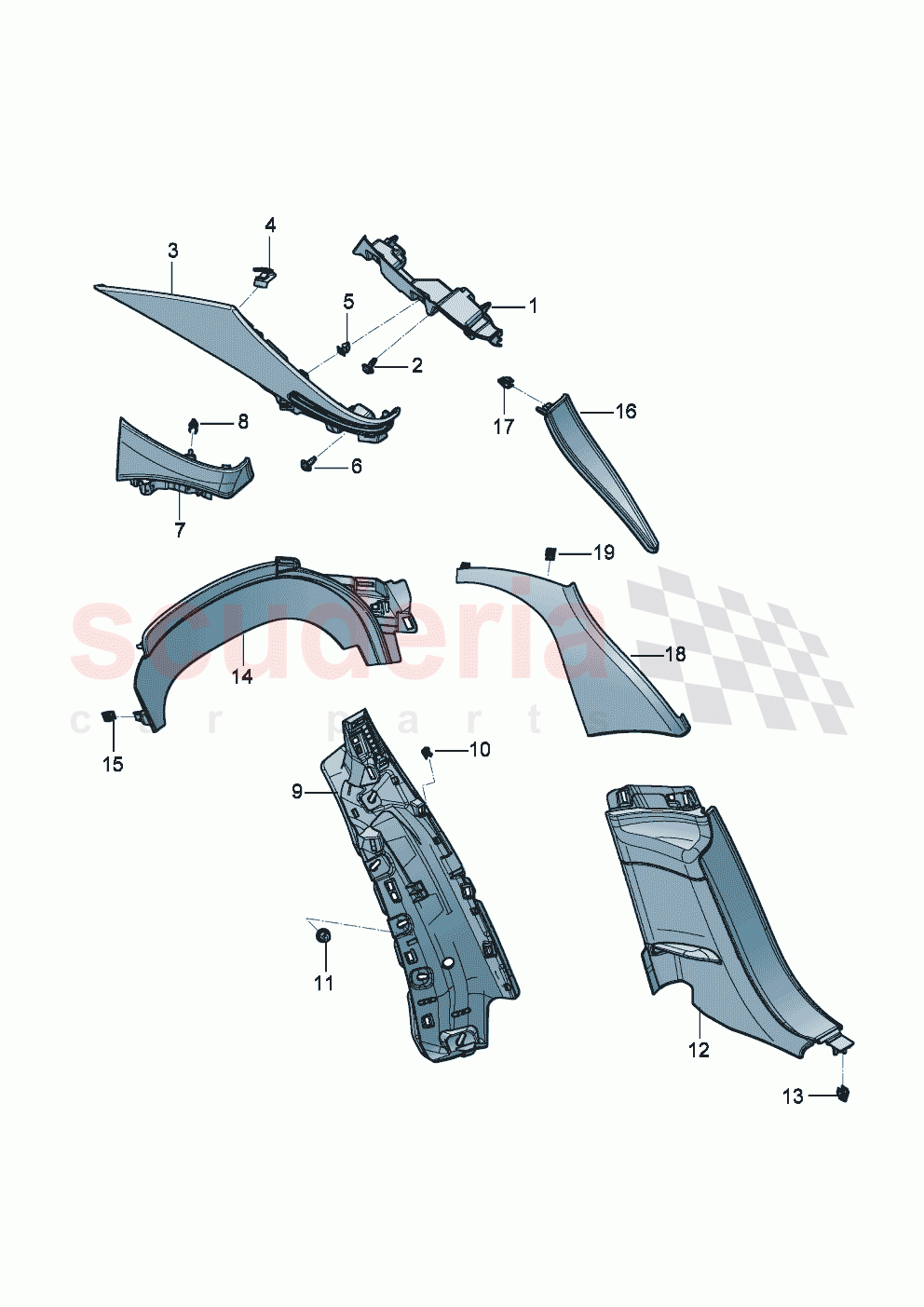 Side panel trim of Bentley Bentley New Flying Spur (2025-2026)