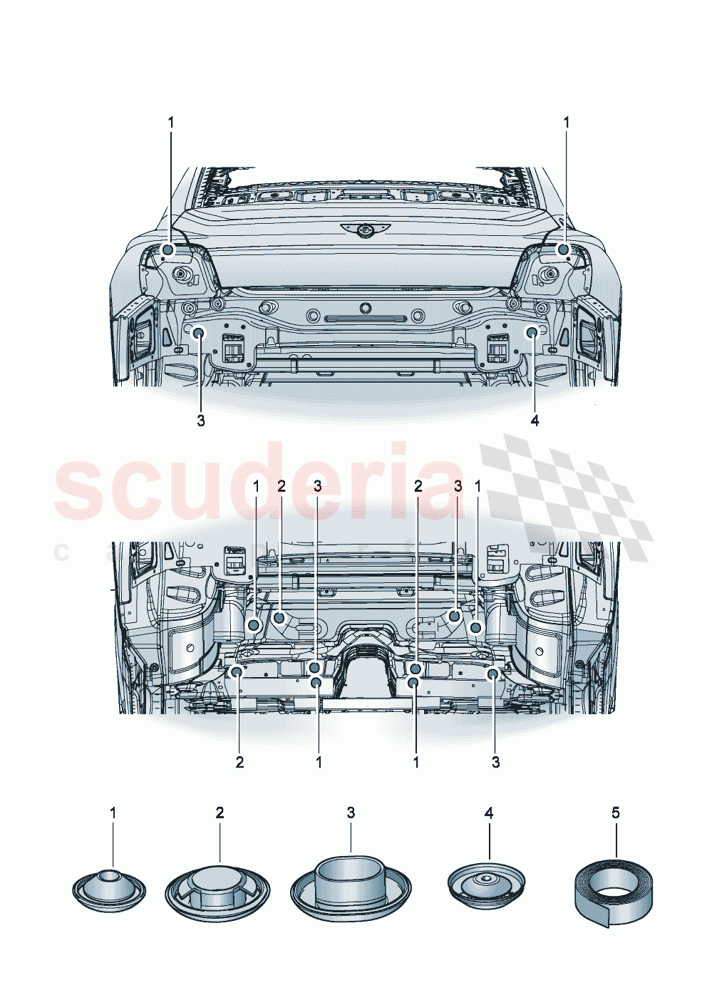 Bungs Rear compartment area of Bentley Bentley New Flying Spur (2025-2026)