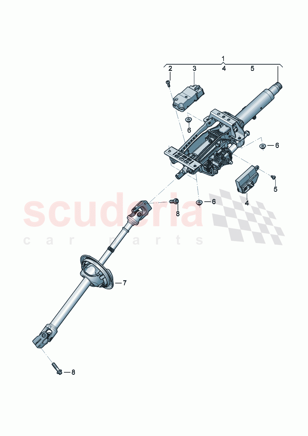 Steering column of Bentley Bentley New Flying Spur (2025-2026)