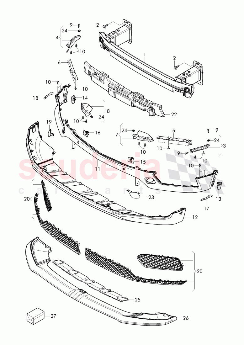 bumper of Bentley Bentley Bentayga (2015-2020)