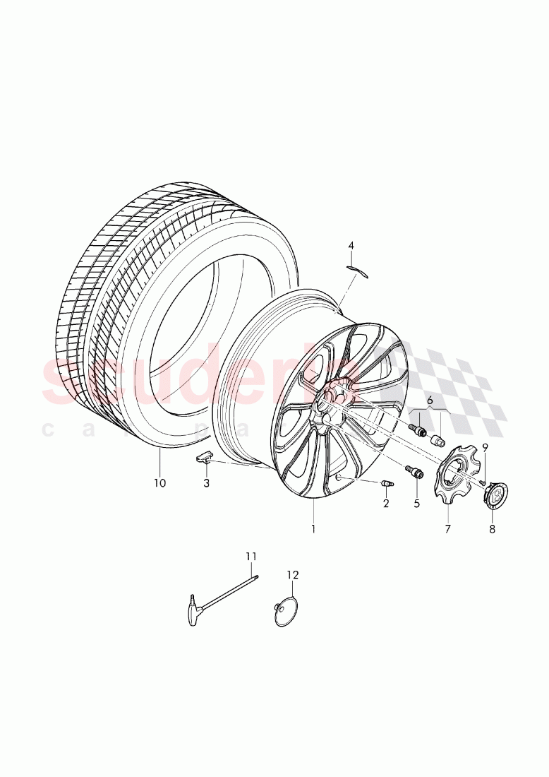 Complete wheels and tires, Mulliner Styling Specification of Bentley Bentley Bentayga (2015-2020)