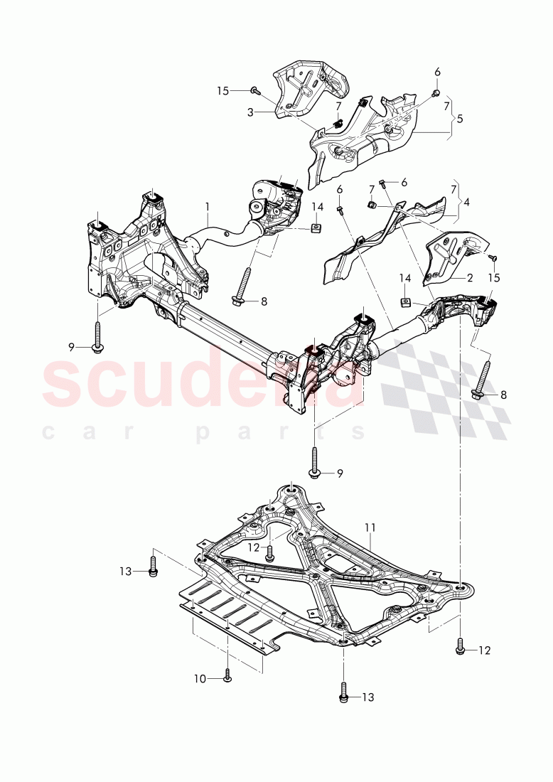 sub frame of Bentley Bentley Bentayga (2015-2020)