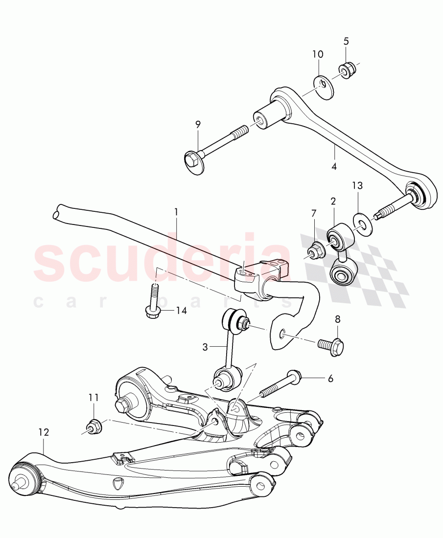 stabilizer, complete, track control arm, complete of Bentley Bentley Continental Supersports (2017+)
