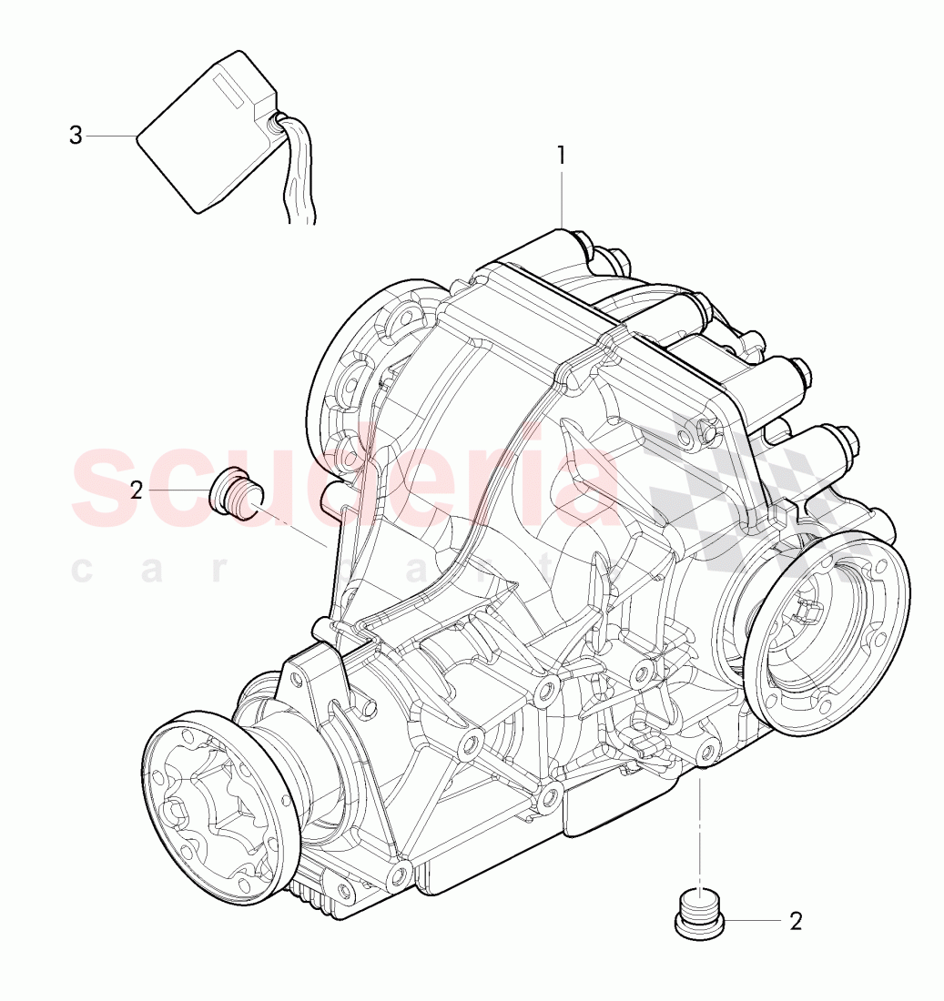 rear axle differential of Bentley Bentley Continental Flying Spur (2013+)