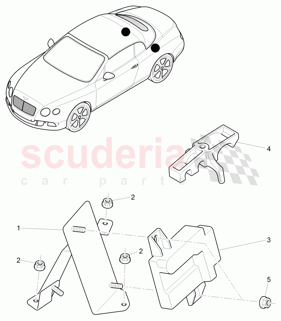 control unit for fuel delivery unit, F >> 3W-D-082 508, F >> ZA-D-082 508 of Bentley Bentley Continental GTC (2011+)