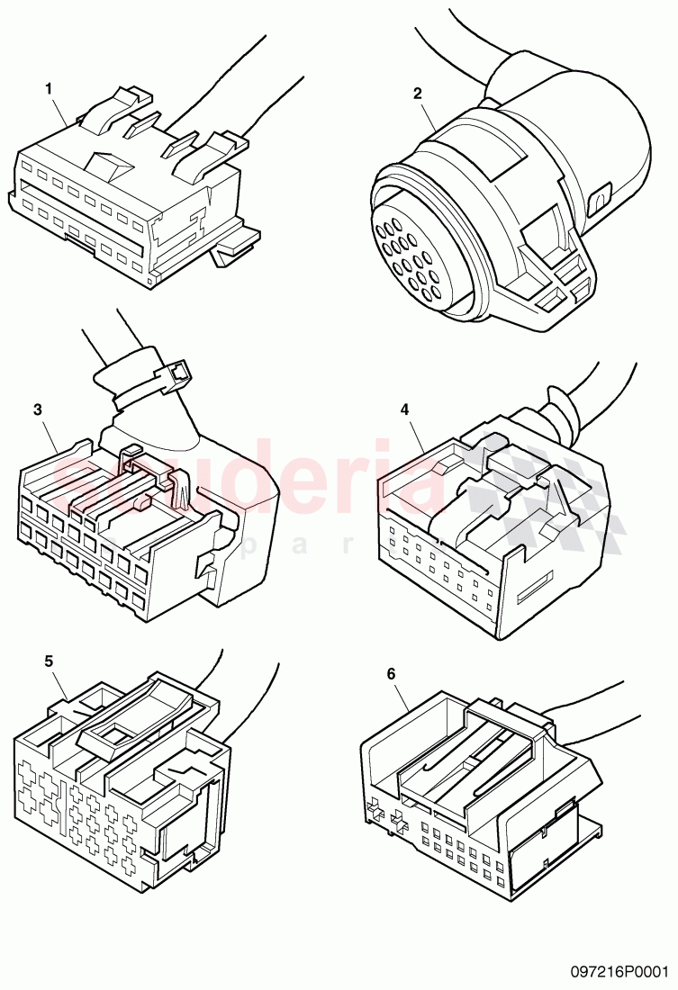 housing for cable connector of Bentley Bentley Continental Flying Spur (2006-2012)