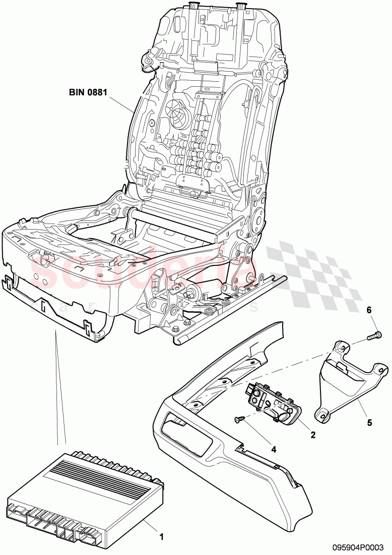 Seat and Backrest Adjustment, F 3W-5-026 890>> 3W-B-070 435, F ZA-A-062 464>> ZA-B-070 435 of Bentley Bentley Continental Flying Spur (2006-2012)
