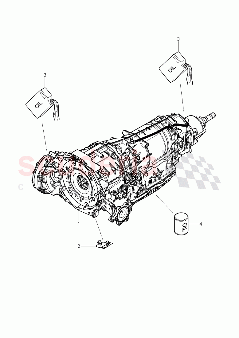 8-speed automatic gearbox, for 4 wheel drive of Bentley Bentley Bentayga (2015-2020)