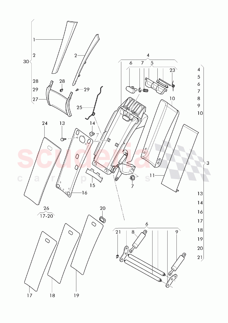 Centre armrest of Bentley Bentley Continental Supersports (2017+)
