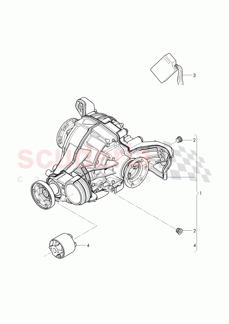 rear axle differential of Bentley Bentley Bentayga (2015-2020)