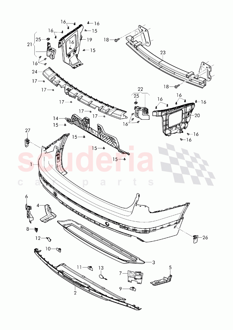 bumper of Bentley Bentley Bentayga (2015-2020)