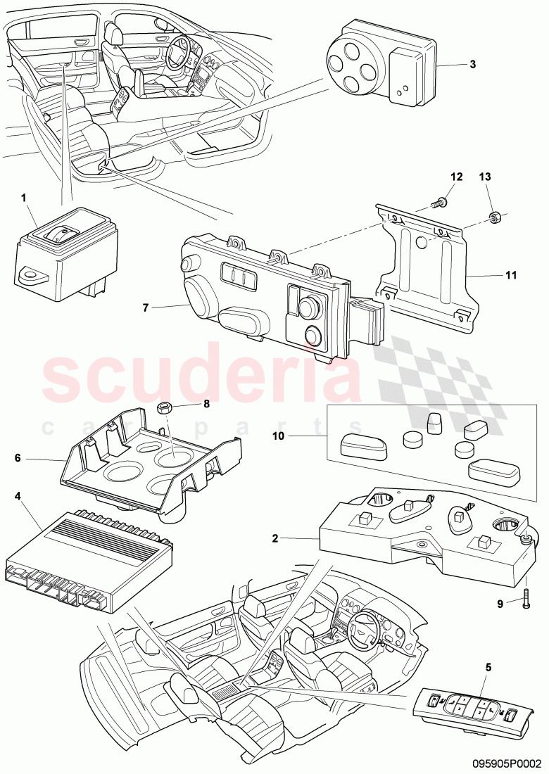 Seat and Backrest Adjustment, F 3W-9-059 787>> 3W-B-070 435 of Bentley Bentley Continental Flying Spur (2006-2012)