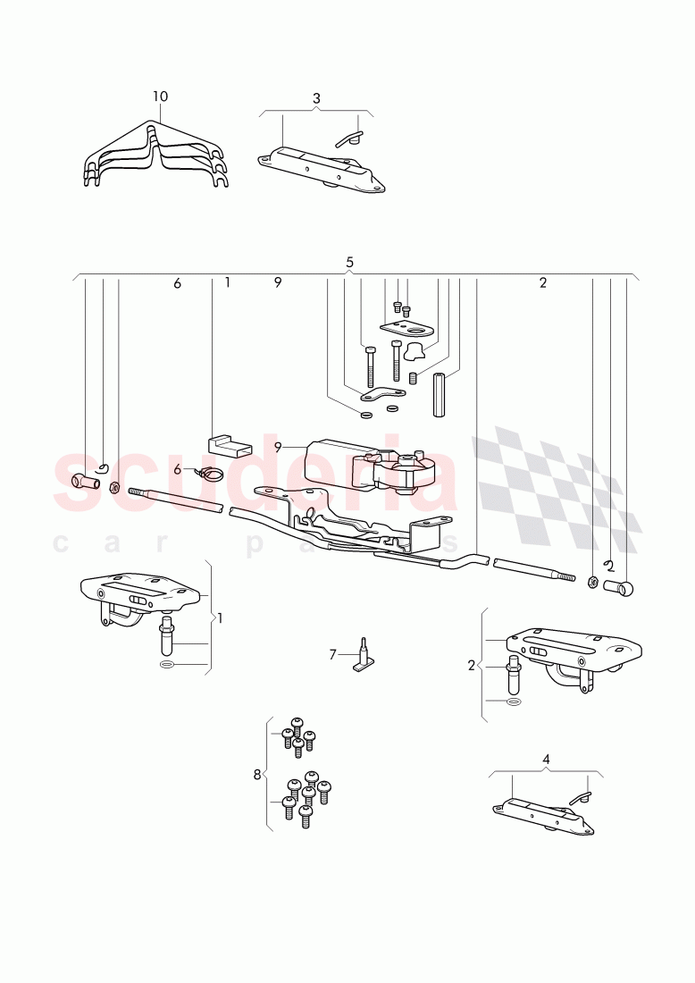 latch, boot cover of Bentley Bentley Continental Supersports Convertible (2017+)