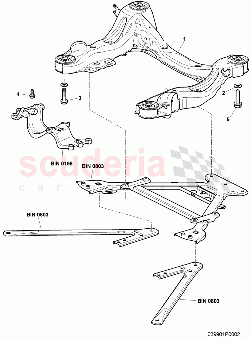 sub frame of Bentley Bentley Continental GTC (2006-2010)