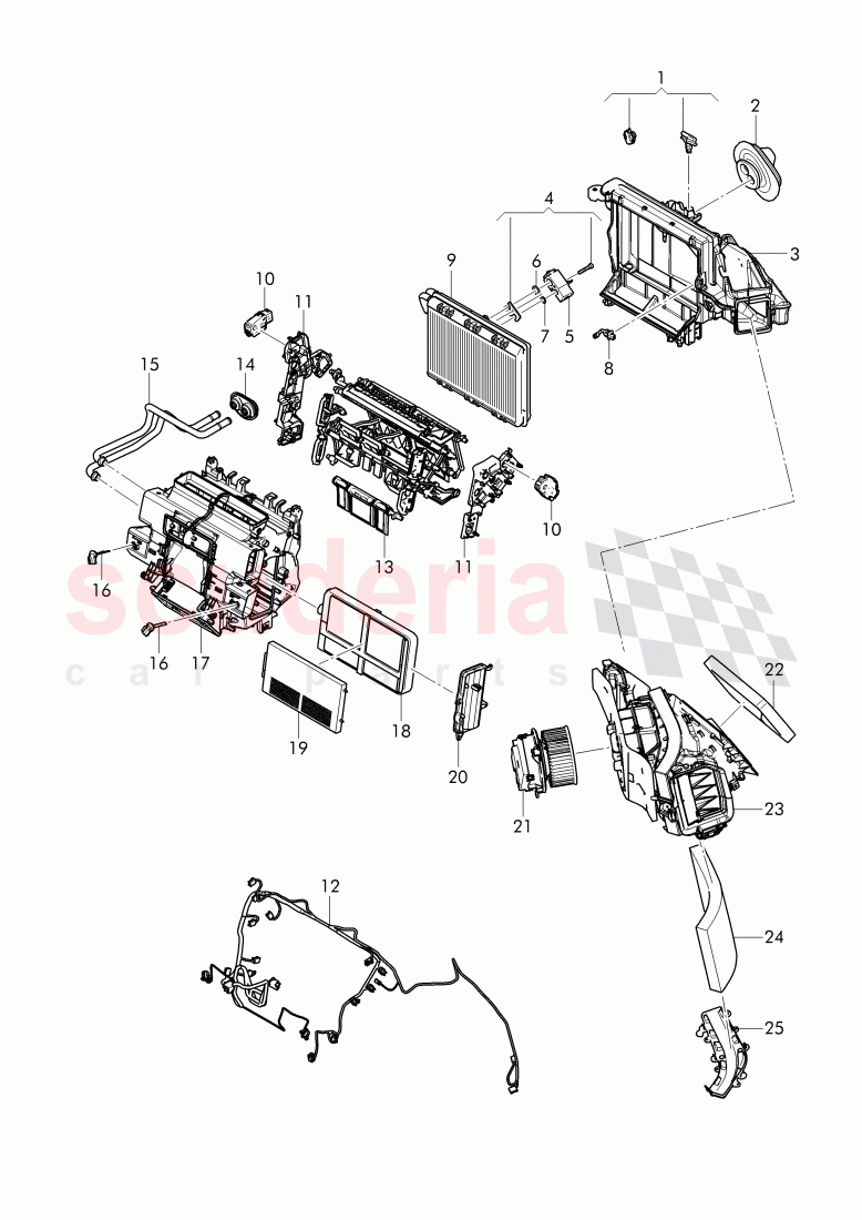 air conditioner with electronic regulation of Bentley Bentley Bentayga (2015-2020)