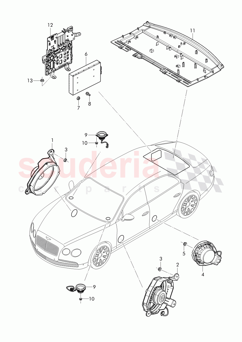 loudspeaker of Bentley Bentley Continental Flying Spur (2013+)