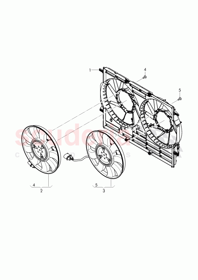 electric fan with fan cowl of Bentley Bentley Bentayga (2015-2020)