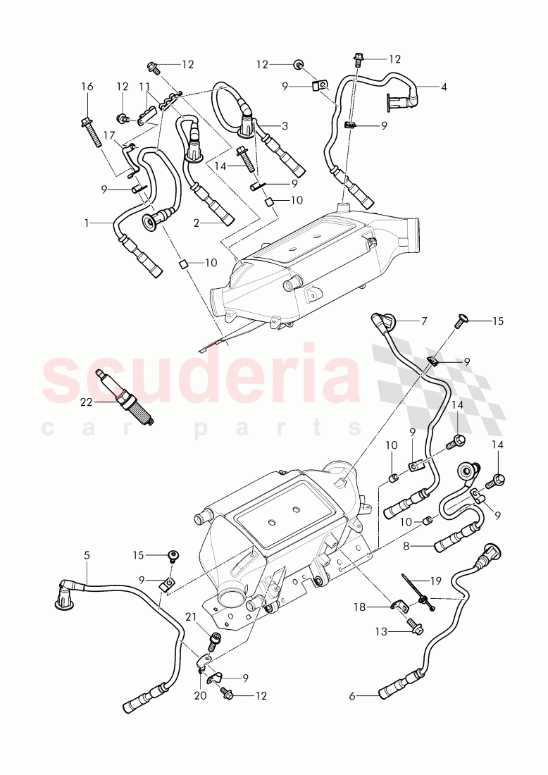 spark plug, ignition wire, D - MJ 2016>> of Bentley Bentley Mulsanne (2010+)